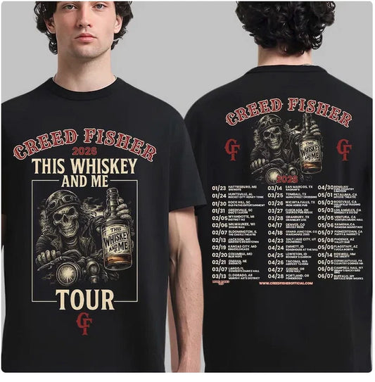 Creed Fisher 2026 This Whiskey And Me Tour T-Shirt