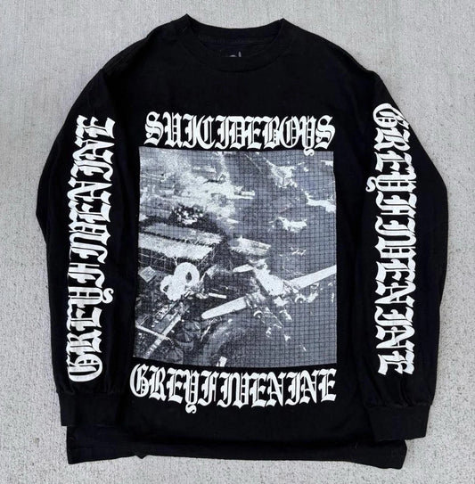 G59 Men's Black Long Sleeve Suicideboys Longsleeve Shirt Size M