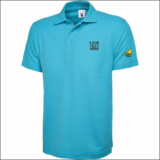 Personalised GAS SAFE REGISTER Embroidered Logo On Sleeve Workwear Polo Shirts
