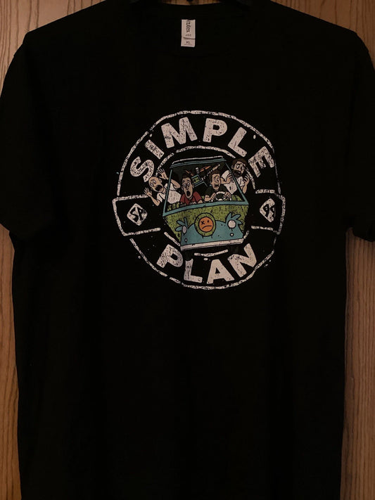 Simple Plan - “Bigger Than You Think!”  Tour 2025 - Black Shirt - 2 Sided - XL