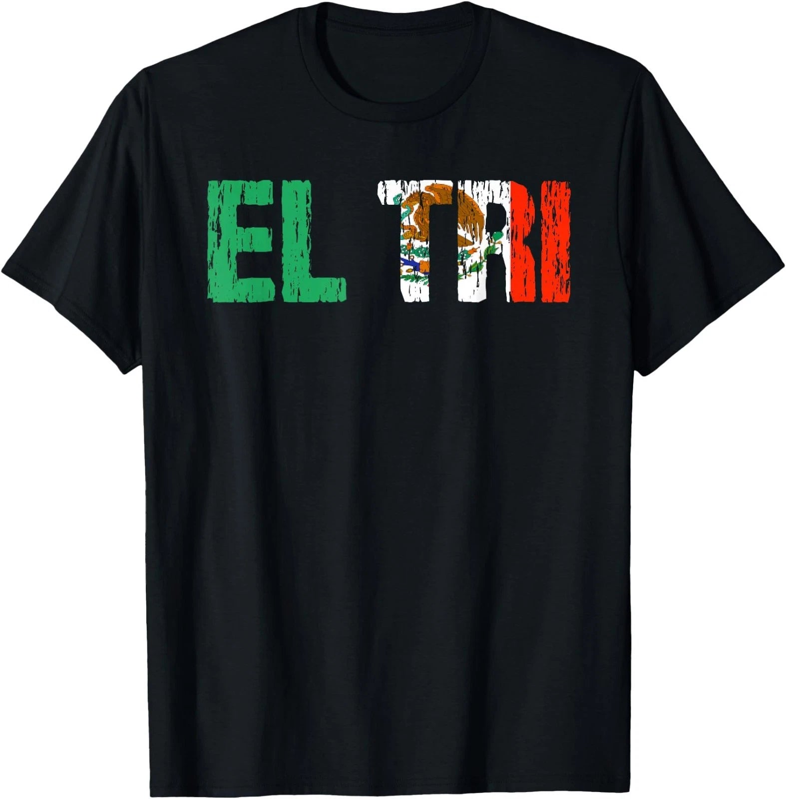 El Tri Mexico Soccer Fan Futbol Distressed Flag Gift T-Shirt