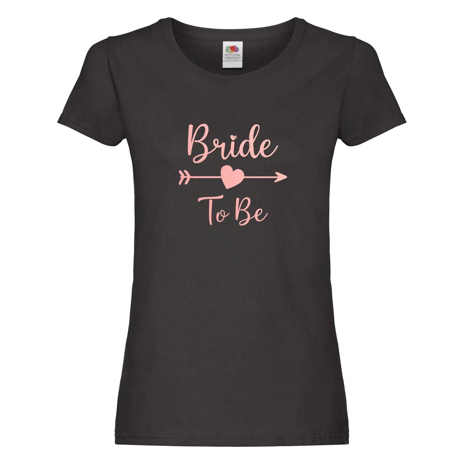 Personalised Custom Printed T-Shirt Your Text Bride To Be Hen Do Party Tee Top
