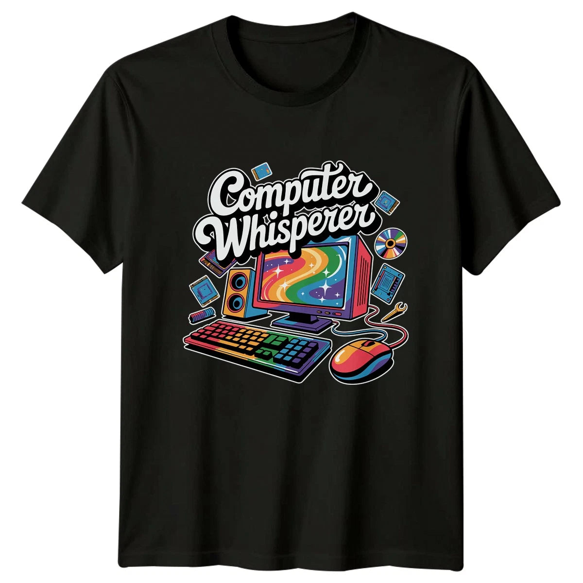 Computer Whisperer T-Shirt Programming Computing Birthday Gift For Him And Her