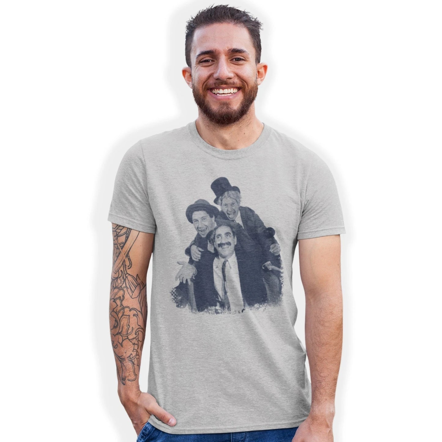 The Marx Brothers - Duck Soup Hand Printed T-Shirt Birthday Gift