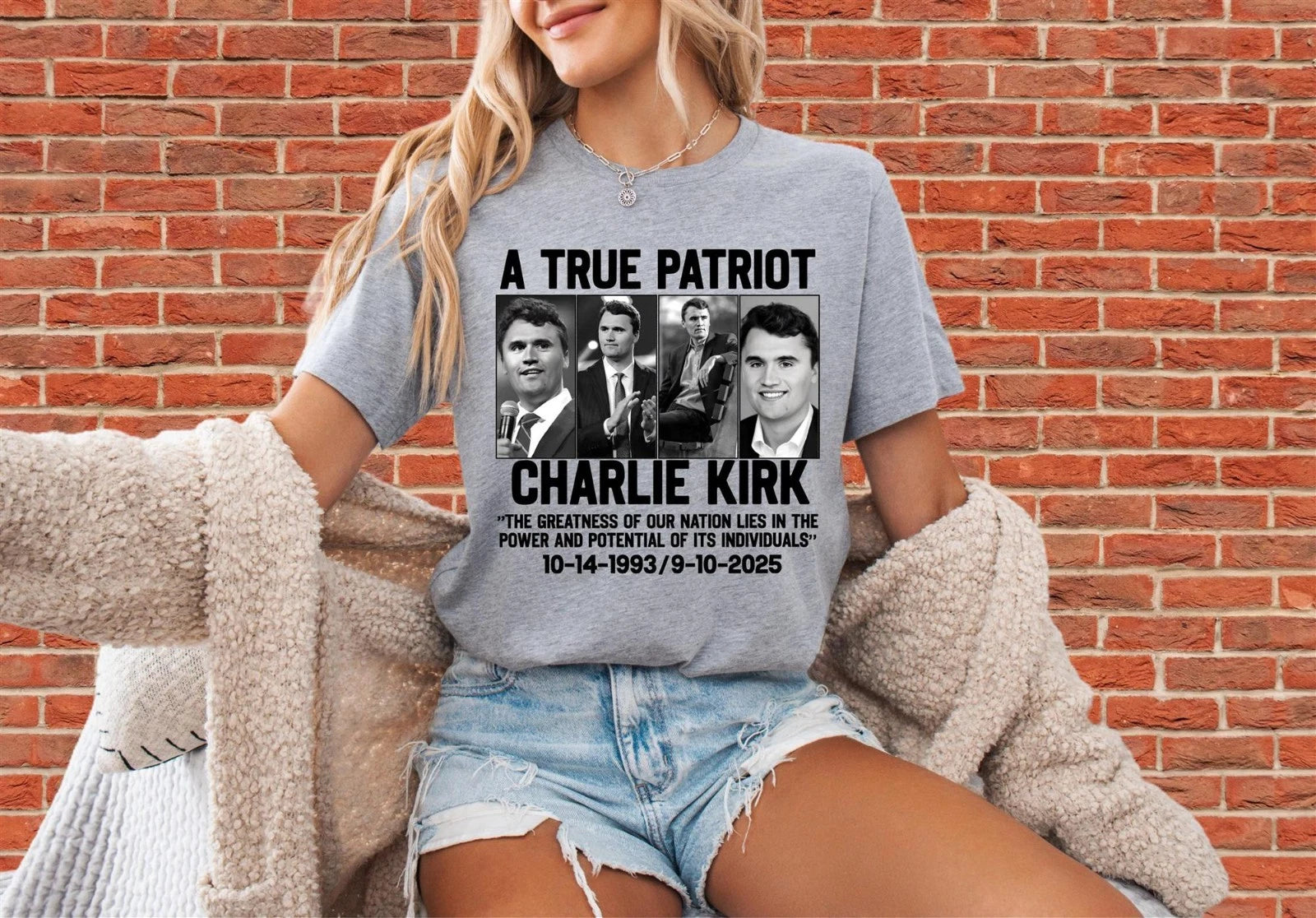 A True Patriot Charlie Kirk Unisex Hoodie Tshirt Men Women Unisex N2