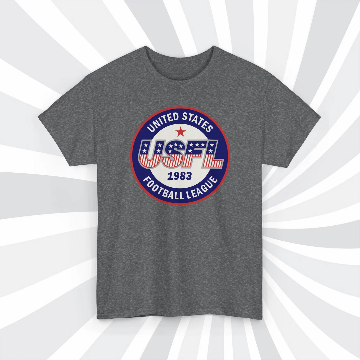 1983 USFL Vintage Football Logo T-Shirt