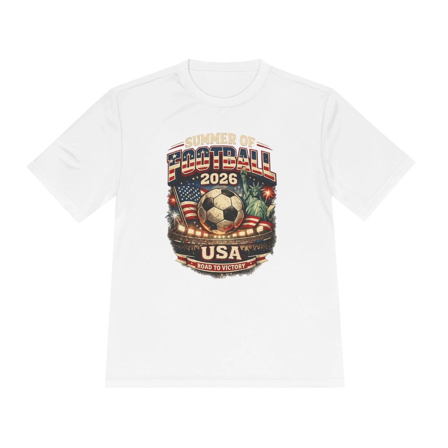American Soccer 2026 USA Flag Vintage Graphic T Shirt World Cup Fan Tee