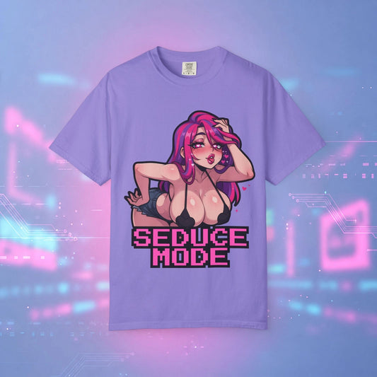 Comfort Colors 1717 Anime Pinup Graphic Tee Seduce Mode Gamer Shirt Unisex S-4XL