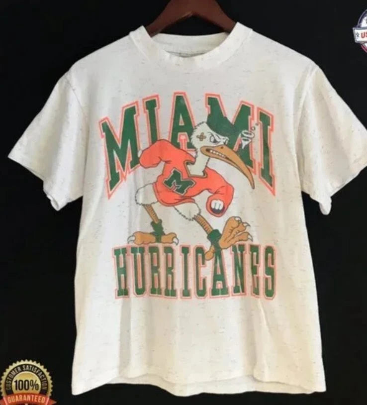 Miami Hurricanes Shirt, University of Miami Vintage T Shirt