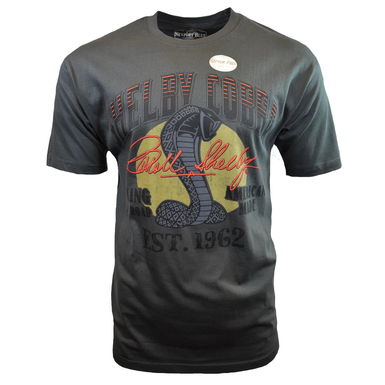 Newport Blue Mens T Shirt Size Large -1962 FORD Shelby Cobra Mustang