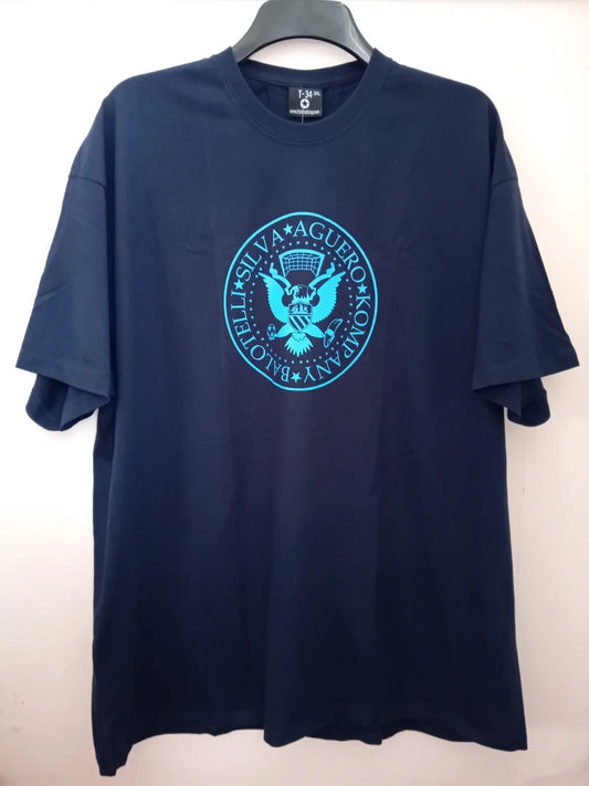 Mens T-shirt Uk Size 3XL  Football themed Navy Blue Short Sleeve Front Print