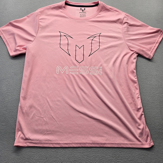 Messi Official Graphic T-Shirt Mens XL Pink Inter Miami Soccer Athletic Tee