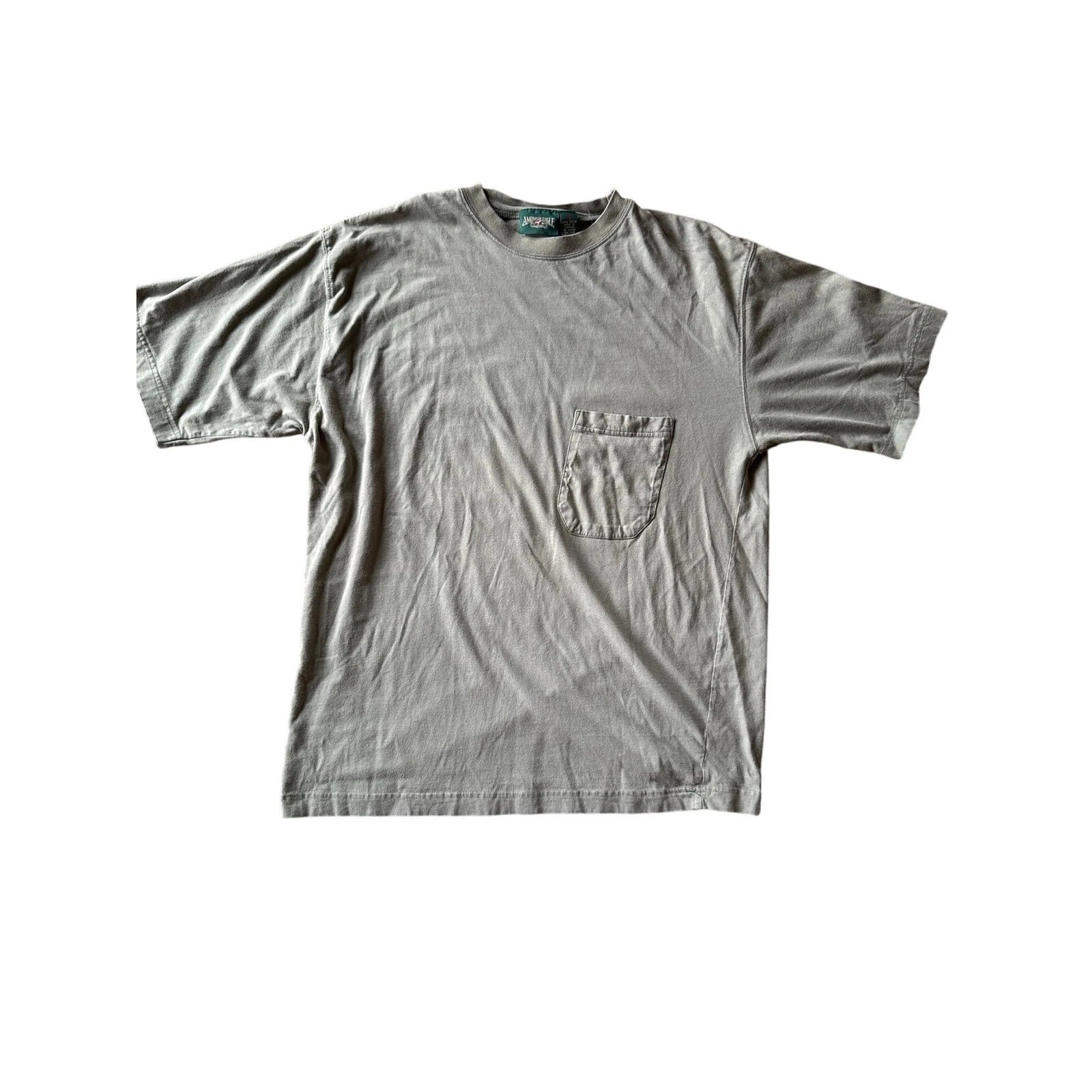 Vintage Blank 90’s American Eagle Outfitters Olive Green L Pocket Tee