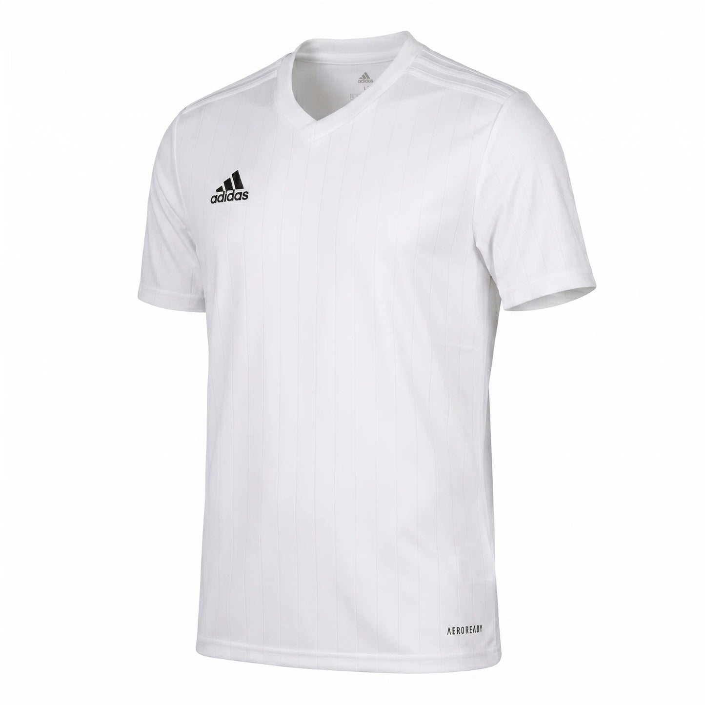 Adidas Mens T Shirt Medium White V-Neck Aeroready Training Top Breathable Casual