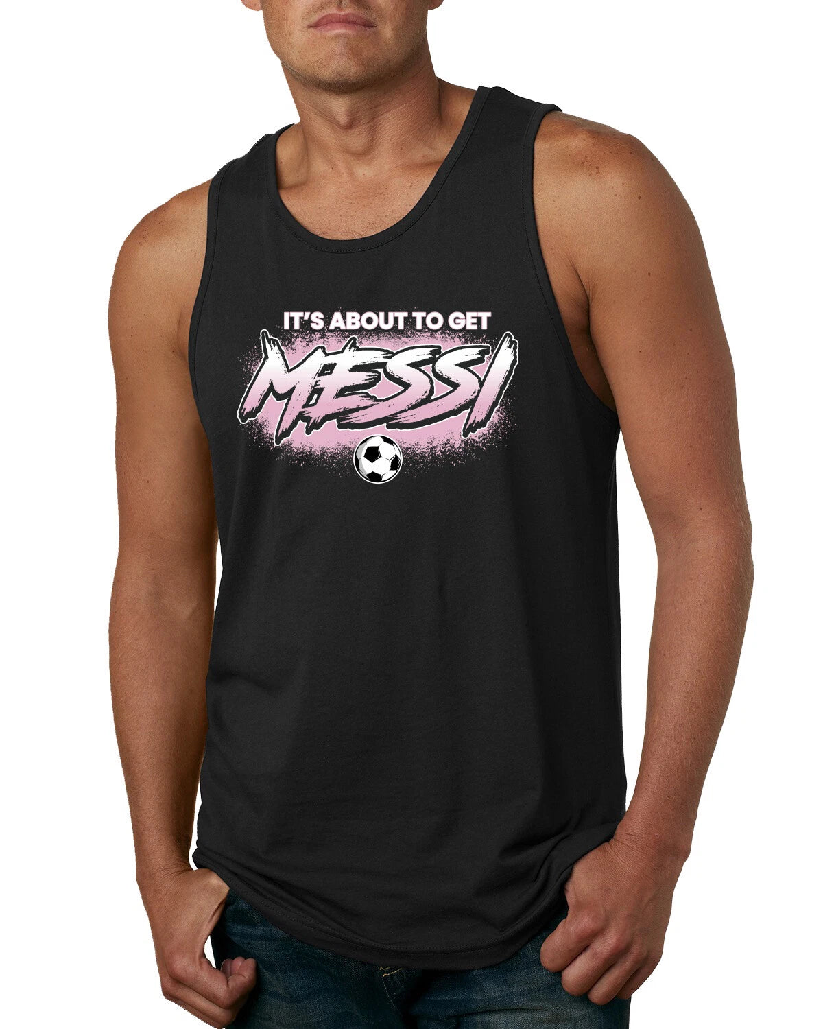 Its About To Get Miami Soccer GOAT Sports Men Tank Top