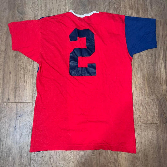 RARE Vtg 70s 80s Rochester Lancers Champion Soccer Practice Jersey L NASL READ