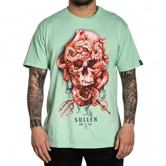 Men's Sullen Art Collective Neptune Neptunian Skull Premium Tee T-Shirt S-4XL