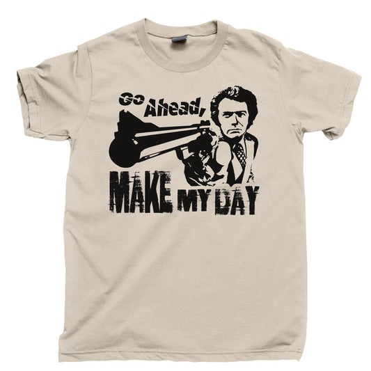MAKE MY DAY T Shirt Dirty Harry Clint Eastwood Movie Tee DVD Blu Ray Collection
