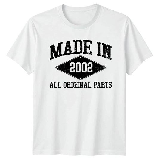 Made In 2002 All Original T-Shirt 2002 Birthday 24th Birthday Gift For Him