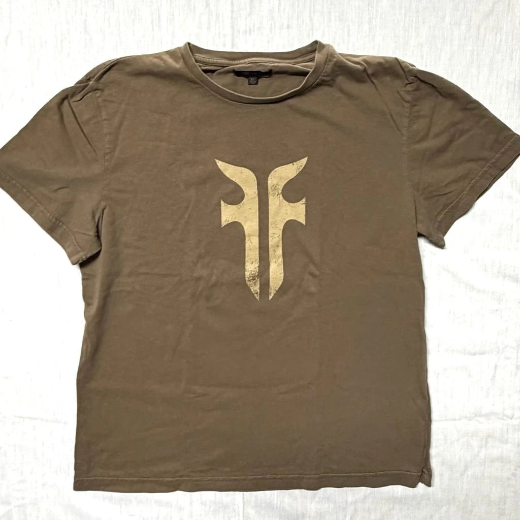 Frye Logo Graphic T-Shirt Brown Size XL