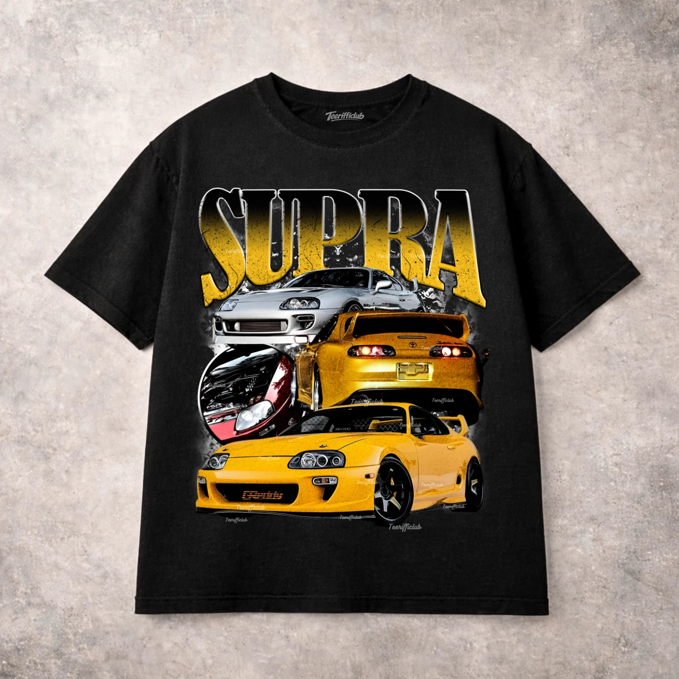 Toyota Supra T Shirt JDM Sports Car Turbo MK4 Street Racing Graphic Tee