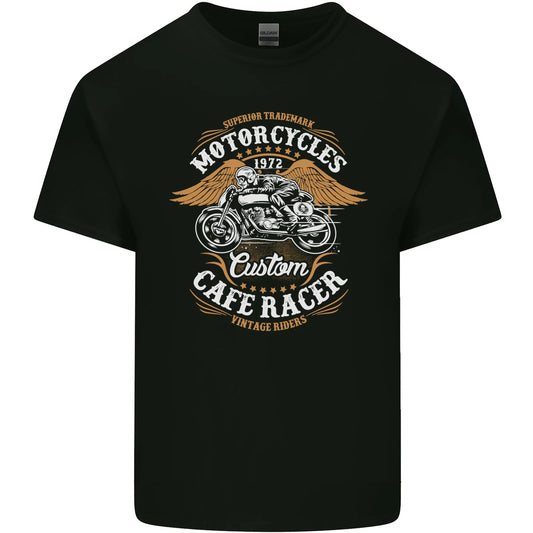 Biker Custom Cafe Racer Motorcycle Mens Light Cotton T-Shirt