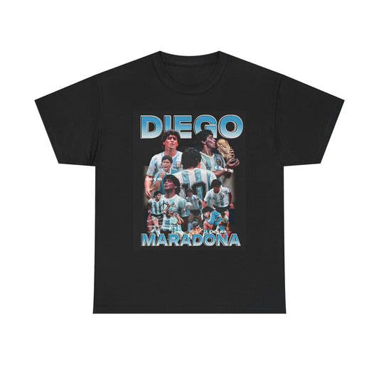 Diego Maradona Graphic T Shirt Football Soccer Vintage Unisex Heavy Cotton Tee