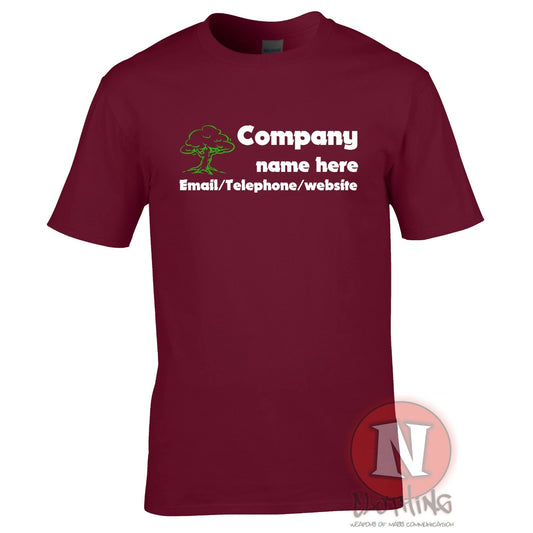 Tree surgeon arborist custom t-shirt personalise gardening work wear customize