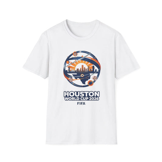 Houston Skyline World Cup T-Shirt | Soccer City Skyline Tee