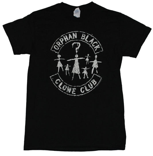 Orphan Black Adult New T-Shirt - Simple Distressed Clone Club Stick Figure Pic