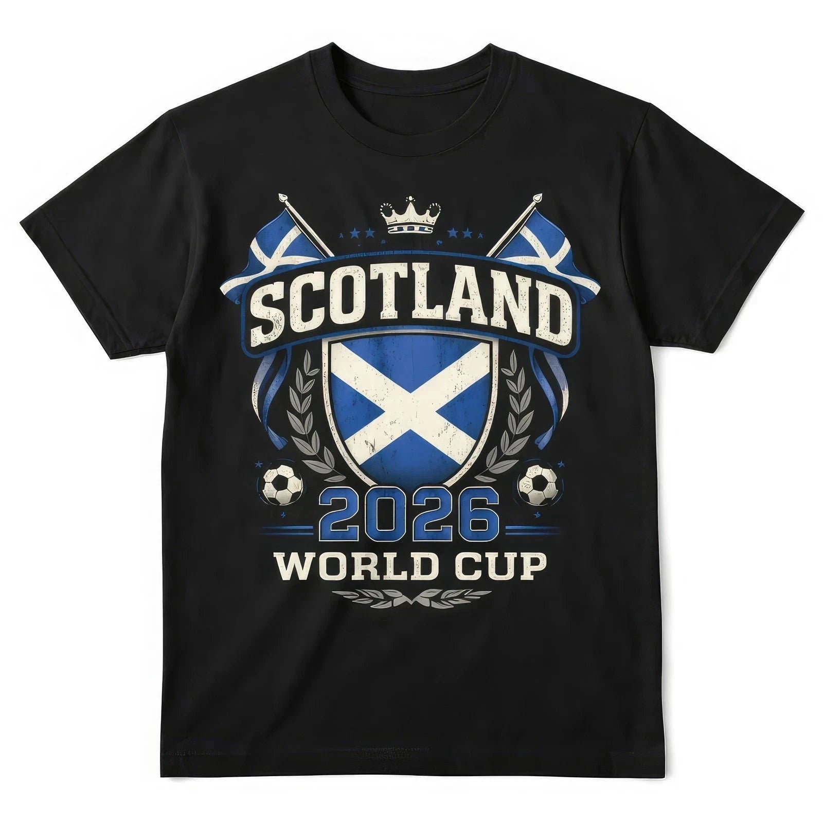 Scotland World Cup 2026 Football Fan T Shirt Scottish Soccer Graphic Tee