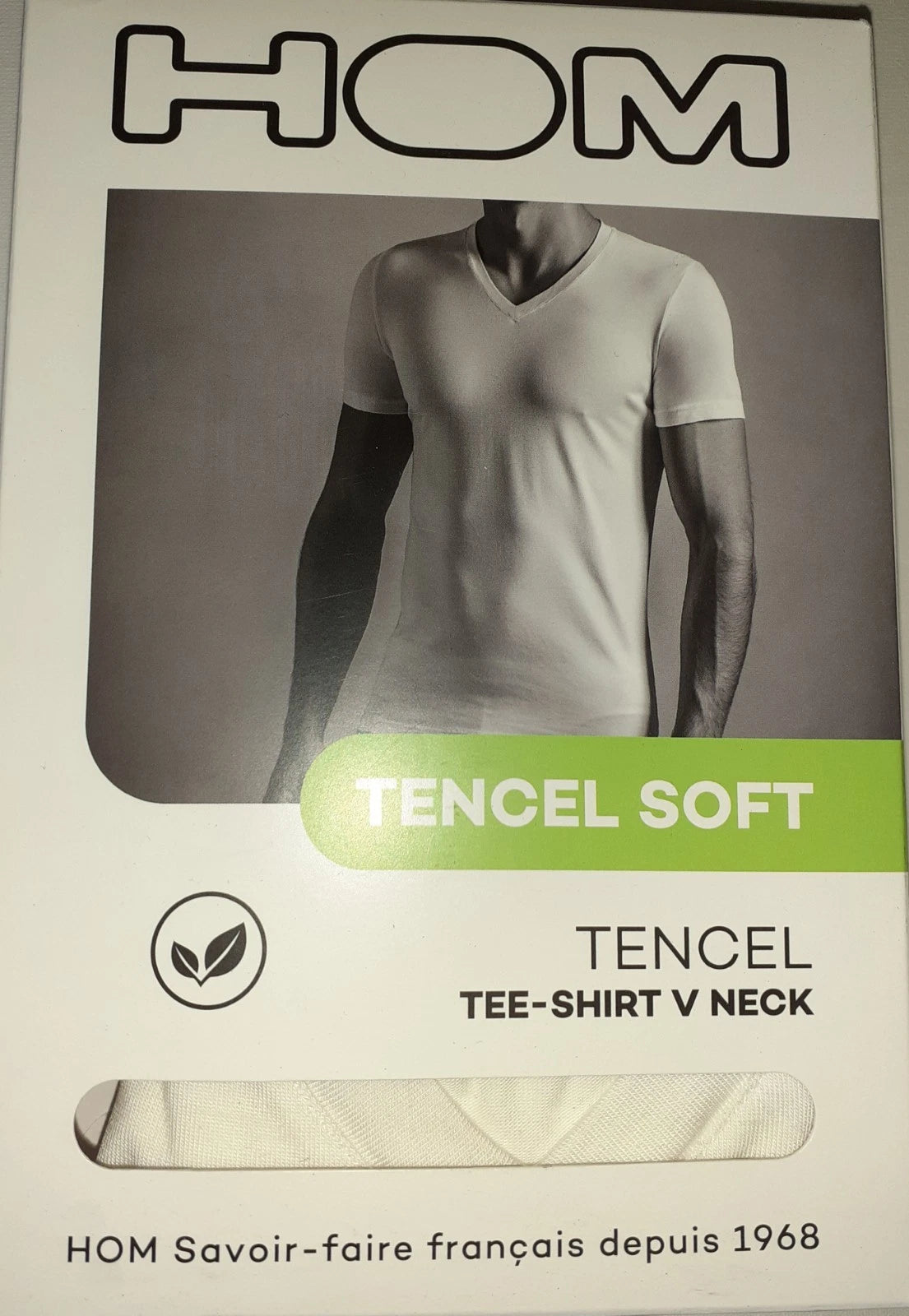 HOM tencel V Neck T Shirt