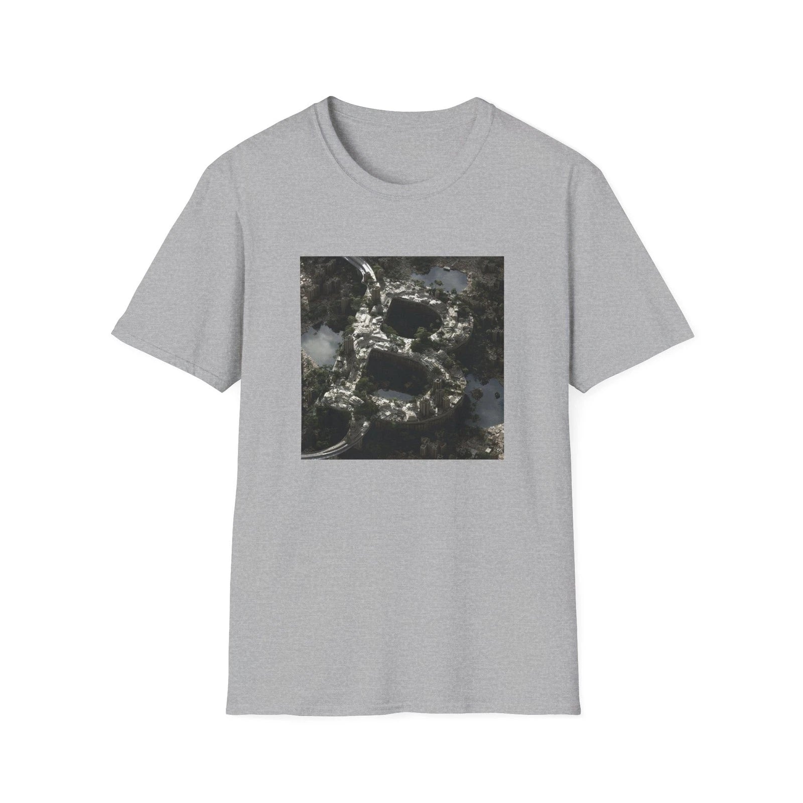 Abstract Marble Texture T Shirt | Dark Stone Graphic Tee | Modern Art Shirt