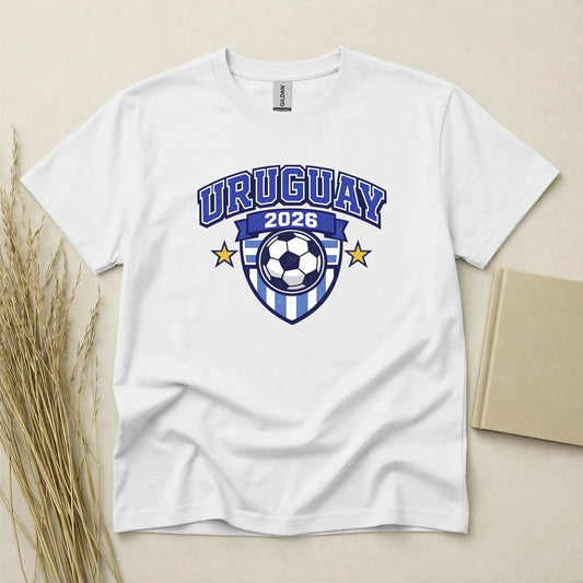 Uruguay 2026 Football Fan T Shirt Soccer Supporters Gildan Cotton Family Top
