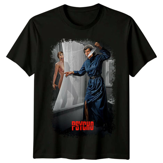 Psycho (1960) Movie Poster Inspired T-Shirt Retro Tee Unisex