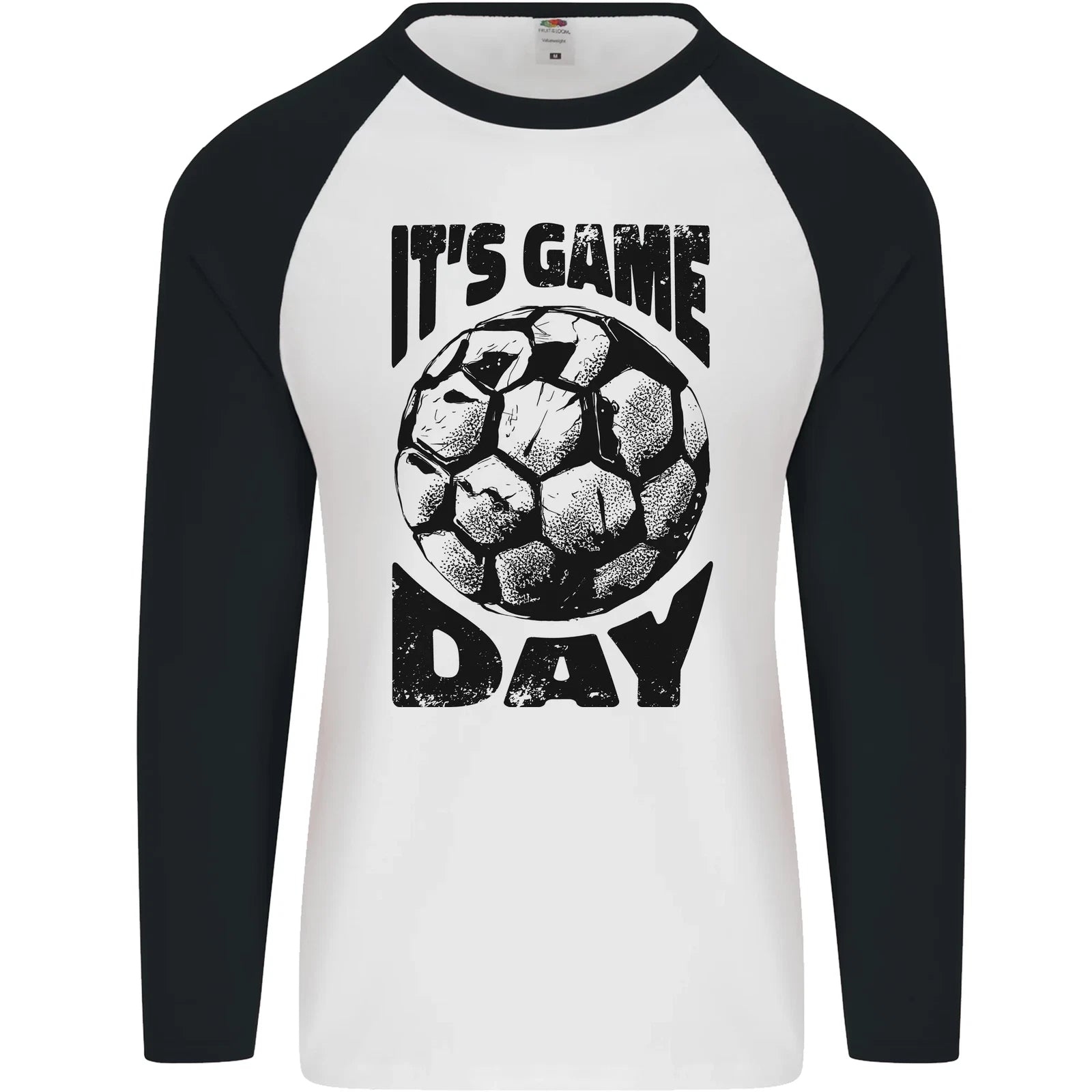 Football Its Game Day Soccer Mens L/S Baseball T-Shirt