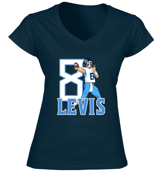 Will Levis 8 Jersey LADIES V-Neck Shirt T-Shirt