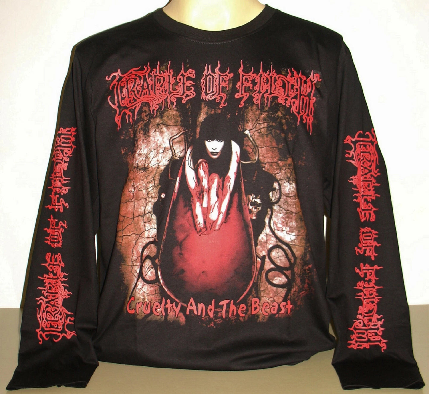 Cradle Of Filth Cruelty And The Beast Long Sleeve T-Shirt Size S XL 2XL 3XL New!