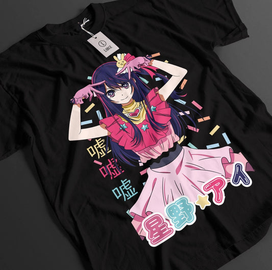 Oshi No Ko Shirt Ai Hoshino Tshirt Aqua T-Shirt Kana Arima Top Ruby Anime Tee