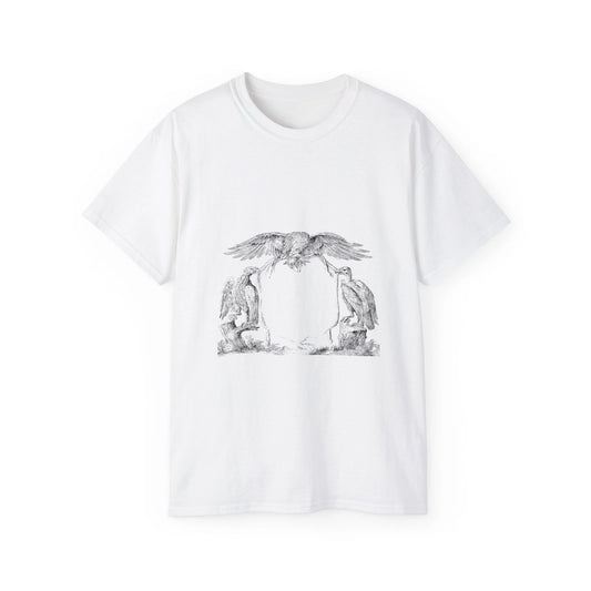 Eagle Nature Vulture Line Art Sign Animals | Custom Graphic T-Shirt