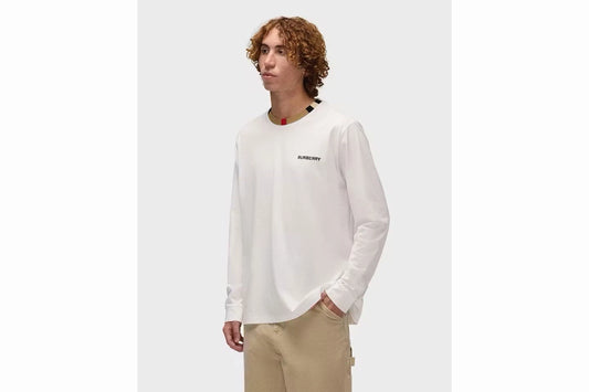 Burberry Long-Sleeve Icon Tshirt