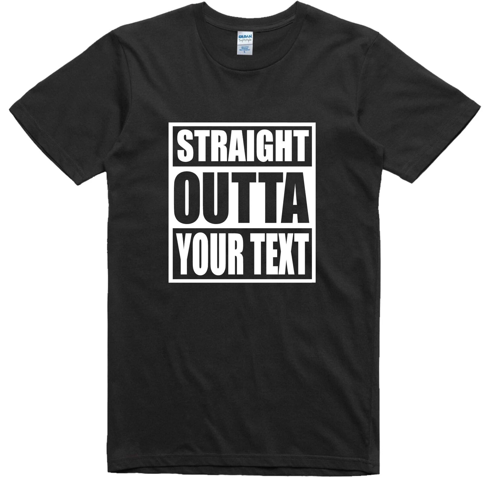 Mens Funny T Shirt Straight Outta Customized Novelty Gift Birthday Slogan Tee
