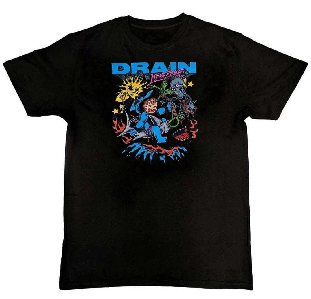 New! Drain Band Living Proof Graphic Print Unisex Mens T-Shirt S M L XL 2 3 4 XL