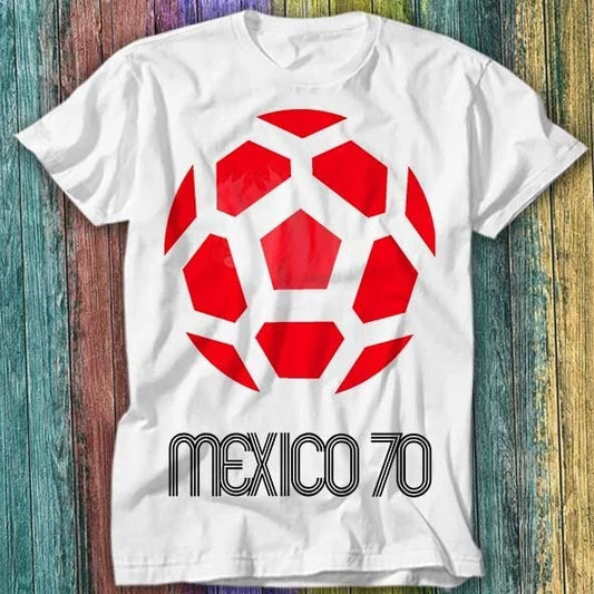 Mexico 70 World Cup Soccer 80s 90s Football Top Brazil T Shirt Top Tee 500