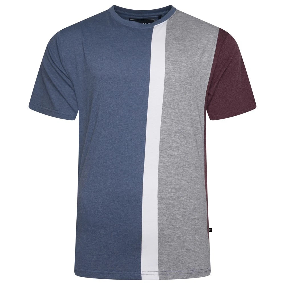 KAM T-Shirts, 2XL - 8XL, Cut and Saw Vertical Stripe Pattern, 100% Cotton
