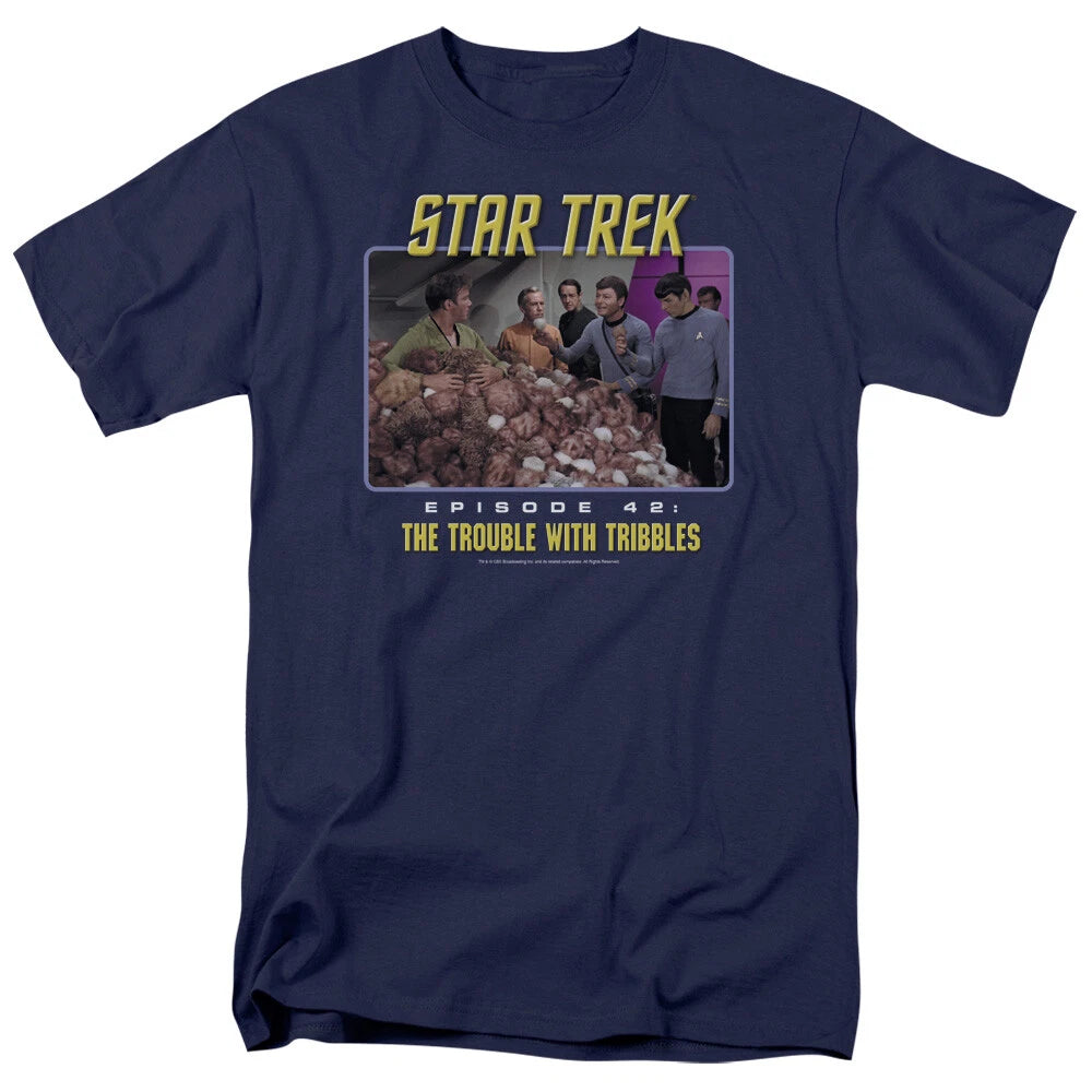 Star Trek Trouble With Tribbles Men’s T-Shirt S-5XL Officially Licensed Tee