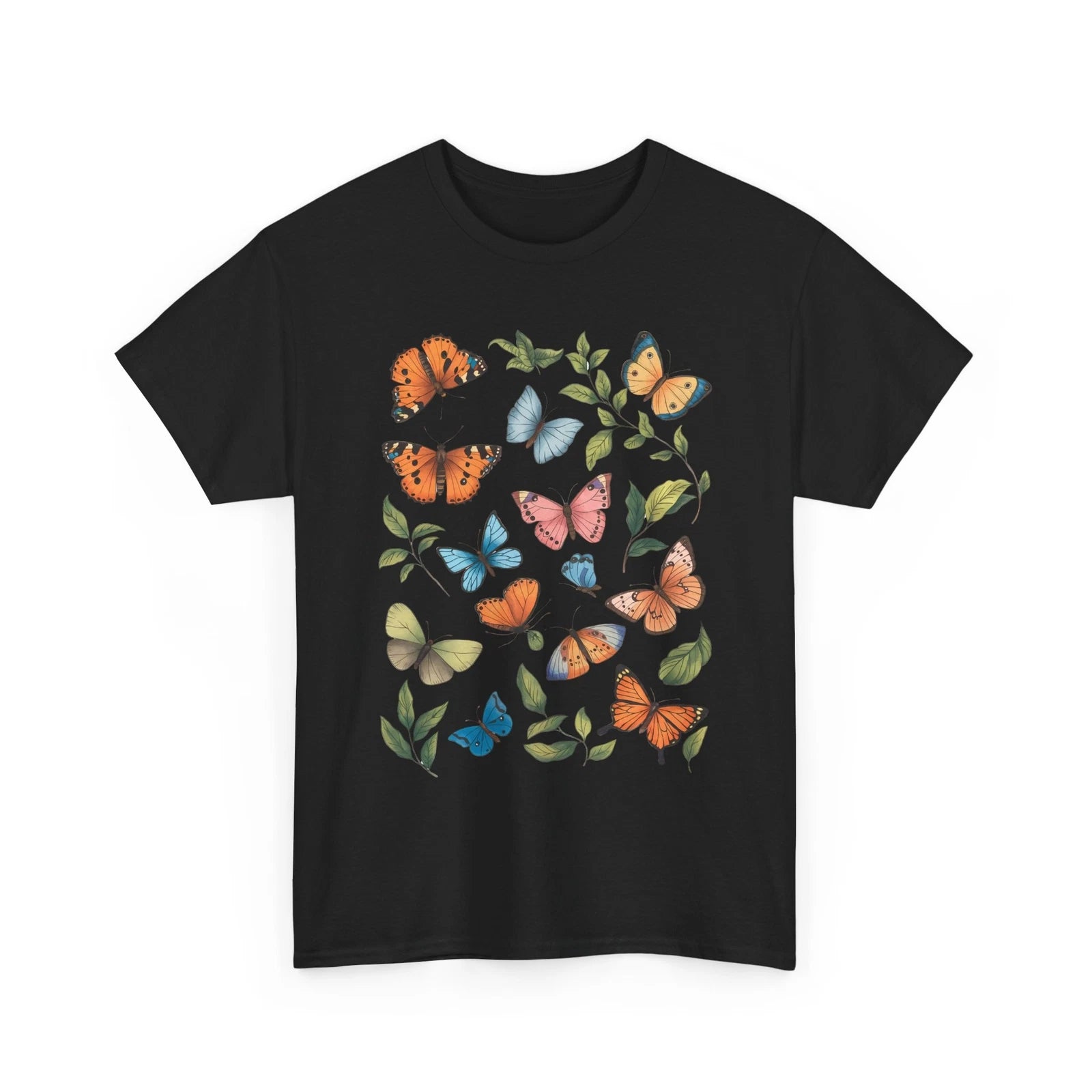 Butterfly Print Graphic Tee for Men and Women | Stylish Casual Trendy Tee