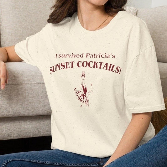 Widow's Bay, I Survived Patricia's Sunset Cocktails T-Shirt, Pop Culture