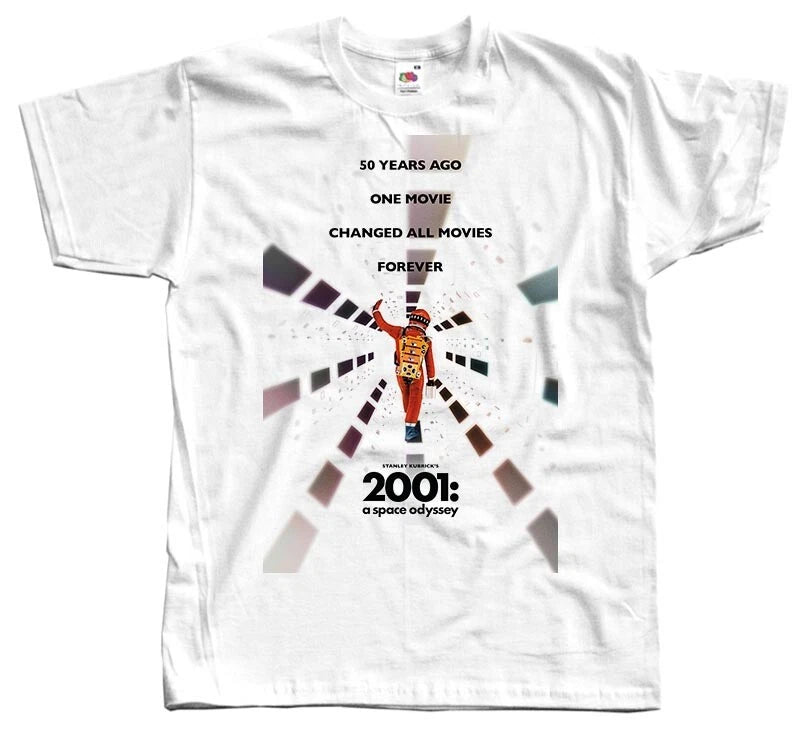 2001 A Space Odyssey T SHIRT v15 Movie Poster WHITE All Sizes S to 5XL