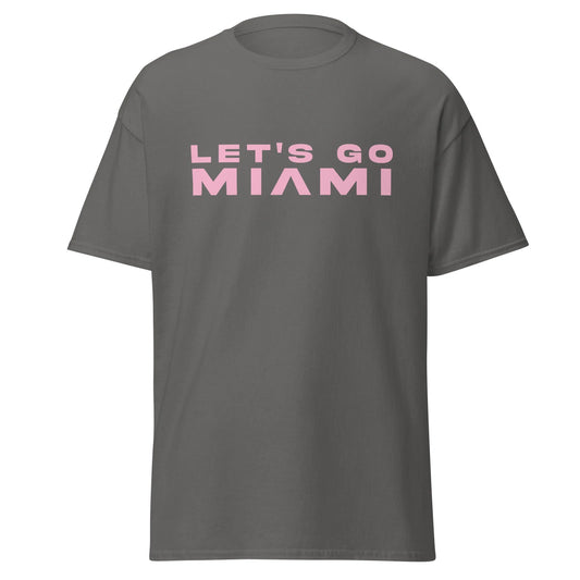 Let's Go Miami Football Soccer Inter Miami Messi Unisex Jersey Tshirt
